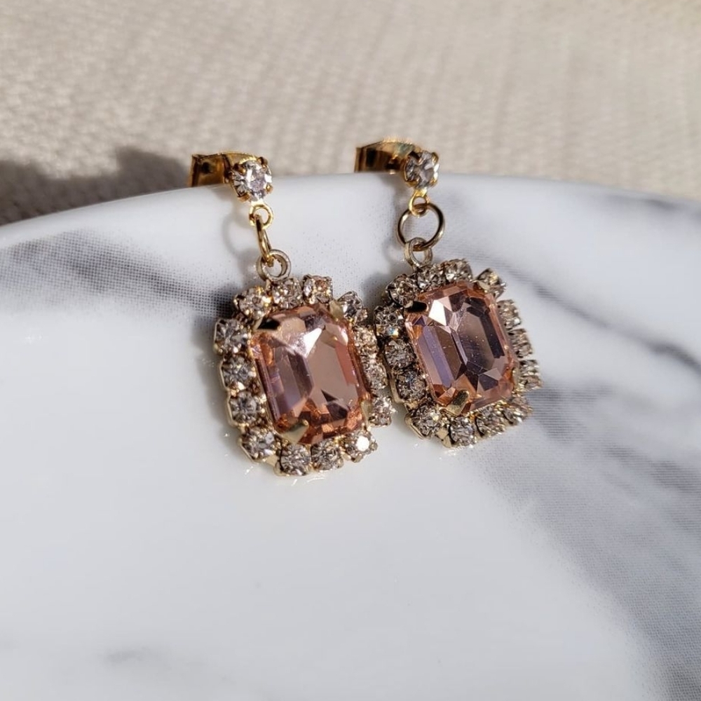 ⚡️BOGO 50% Off⚡️ Square stone drop earrings